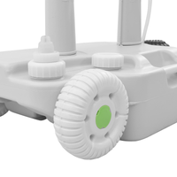 Toilette da campeggio grigio figo