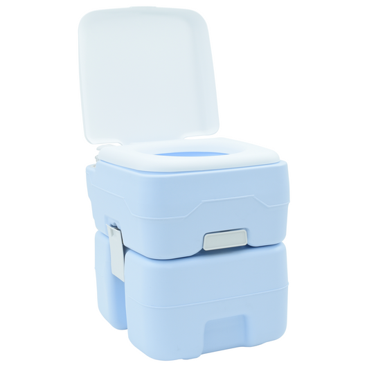 Toilette da Campeggio corpo blu chiaro + coperchio bianco NA NA NA