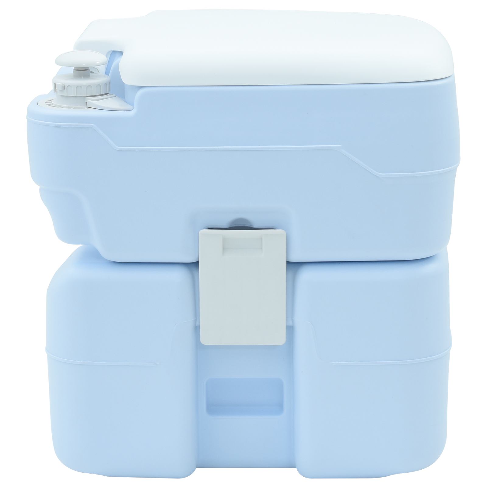 Toilette da Campeggio corpo blu chiaro + coperchio bianco NA NA NA