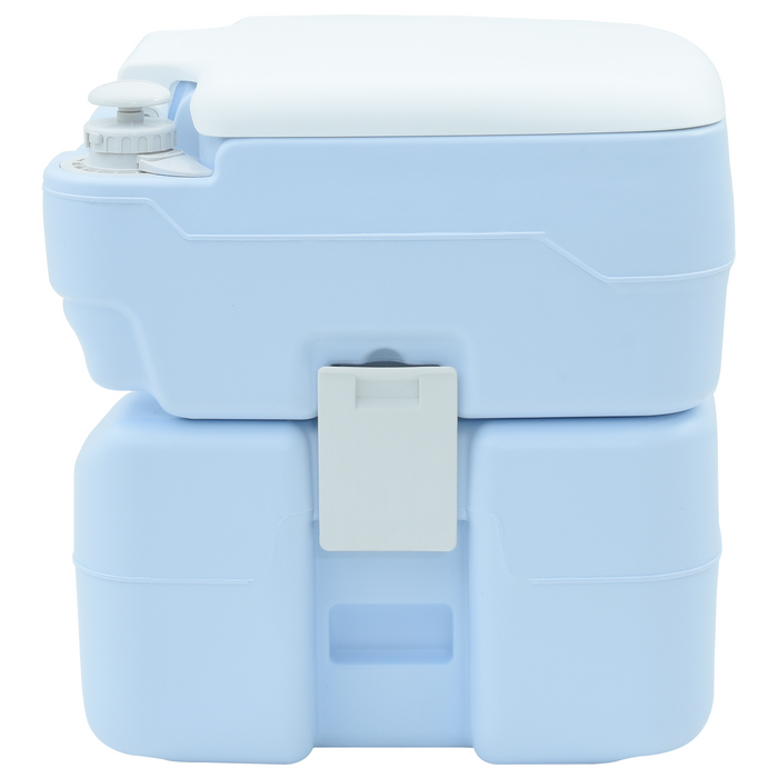 Toilette da Campeggio corpo blu chiaro + coperchio bianco NA NA NA