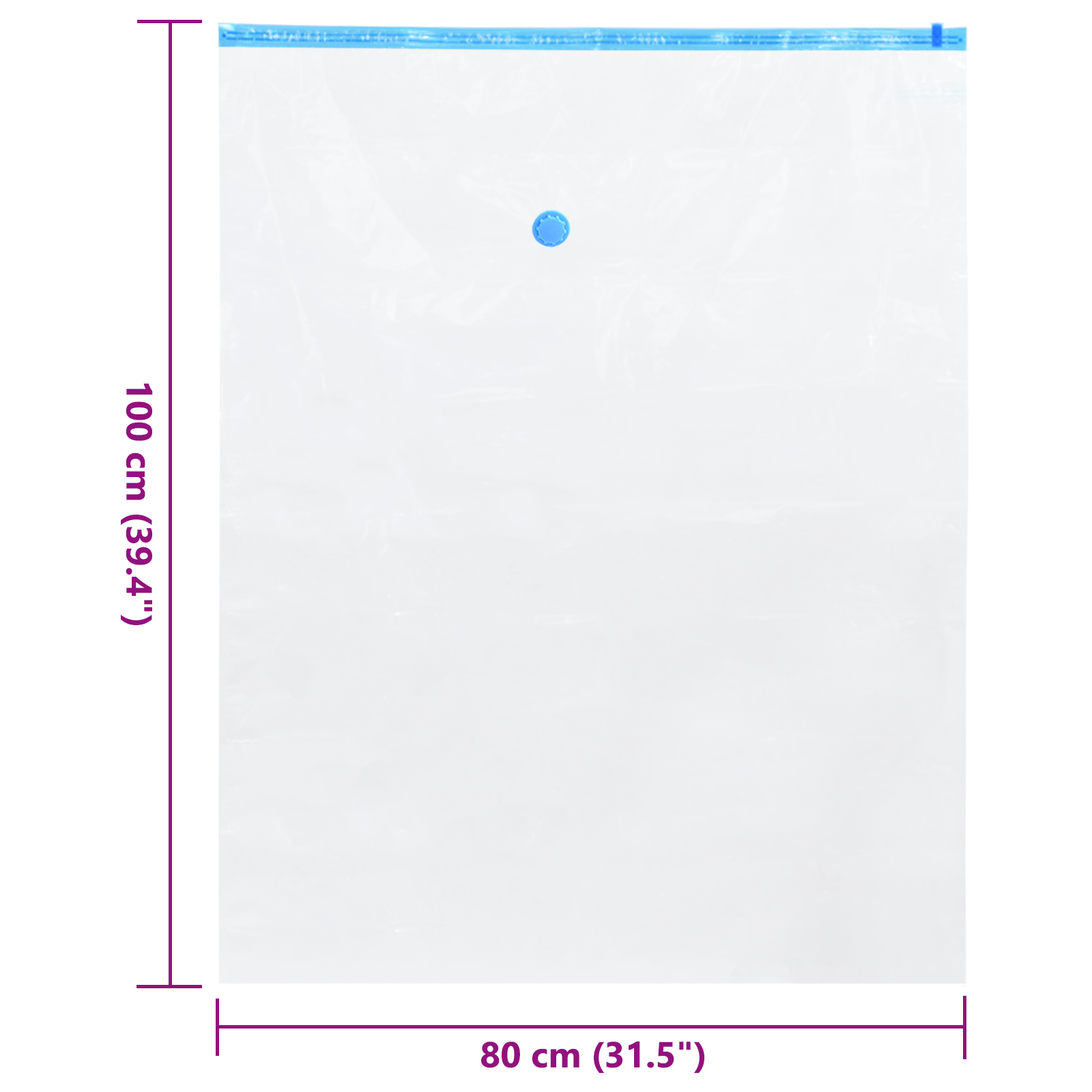 Borse per Conservazione Sottovuoto 20 pz 100x80 cm