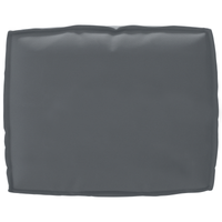 Cuscino per Pallet per Schienale Antracite 50x40x12 cm Tessuto Oxford
