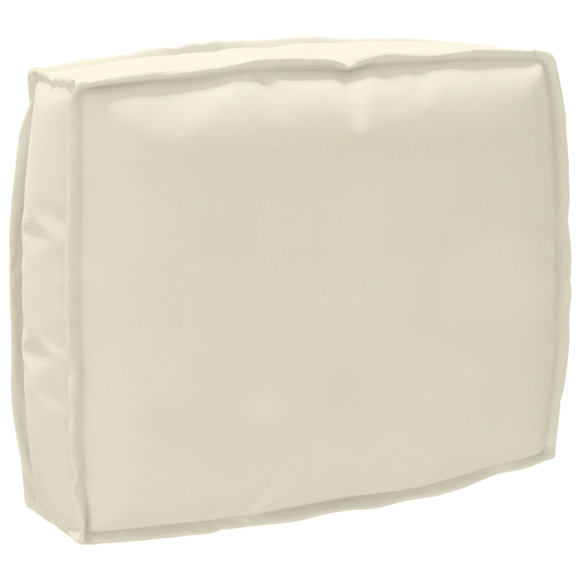 Cuscino per Pallet per Supporto Schienale Crema 50x40x12 cm Tessuto Oxford