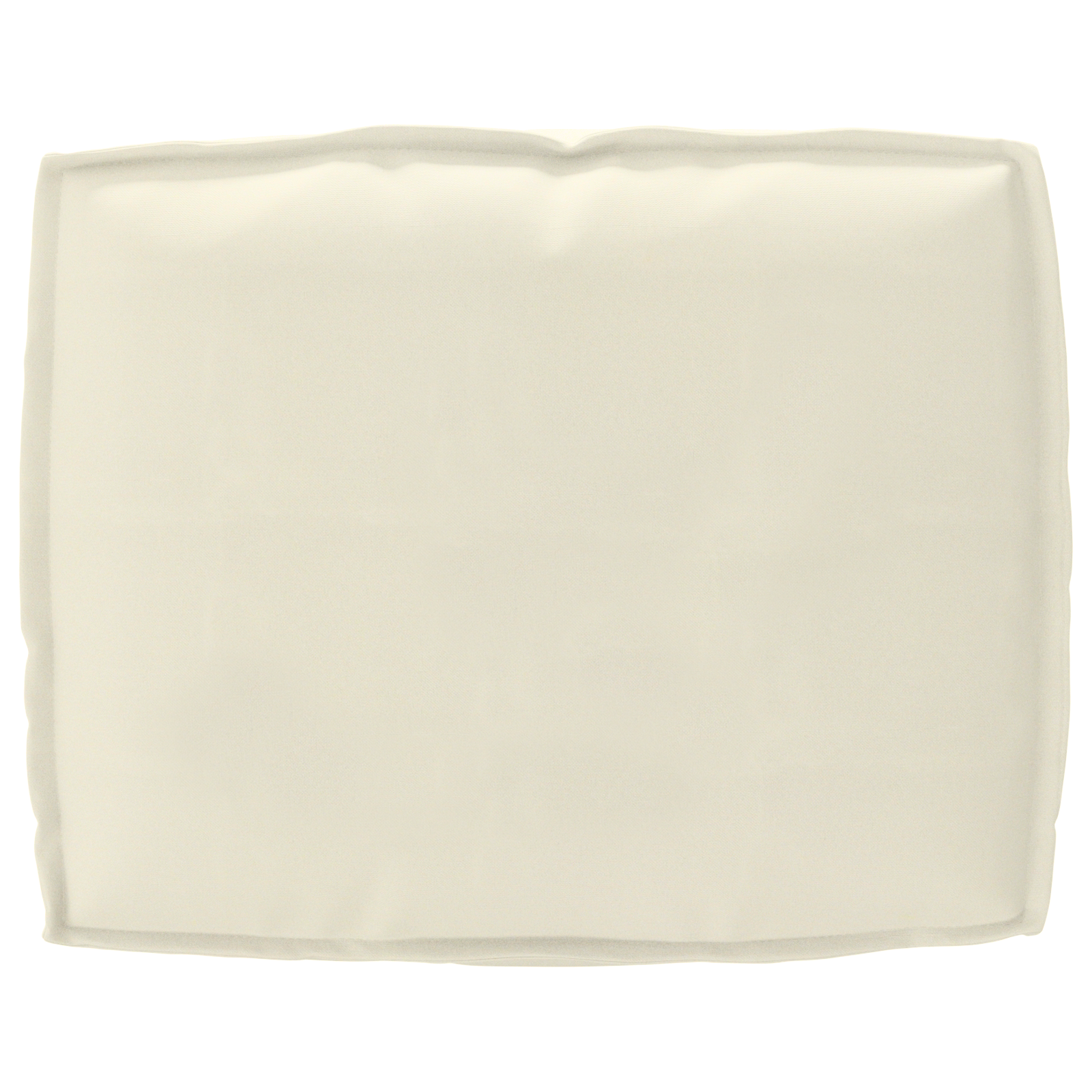 Cuscino per Pallet per Supporto Schienale Crema 50x40x12 cm Tessuto Oxford