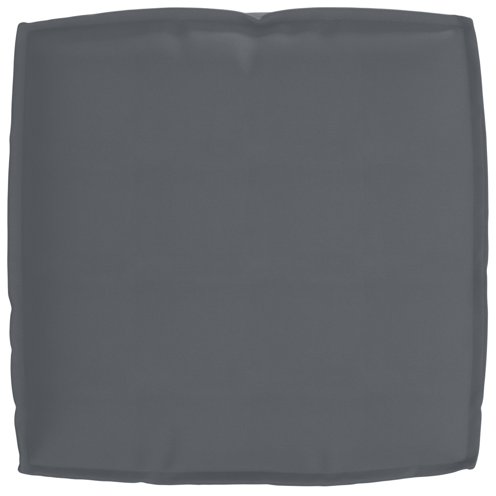 Cuscino per Pallet per Sedia Antracite 50x50x12 cm Tessuto Oxford