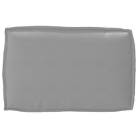 Cuscino per Pallet per Schienale Grigio 60x40x12 cm Tessuto Oxford