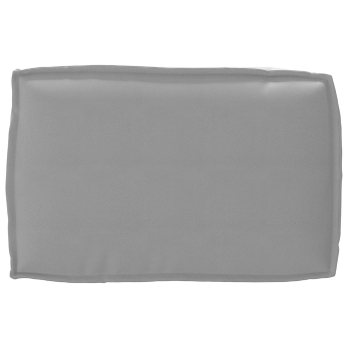 Cuscino per Pallet per Schienale Grigio 60x40x12 cm Tessuto Oxford