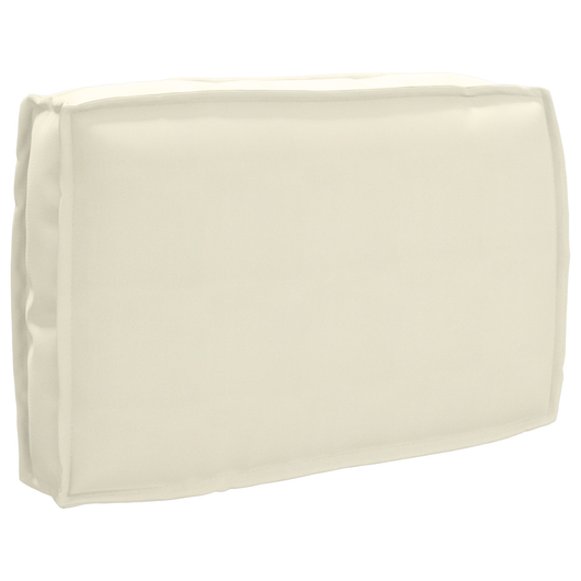 Cuscino per schienale Crema 60x40x12 cm Tessuto Oxford
