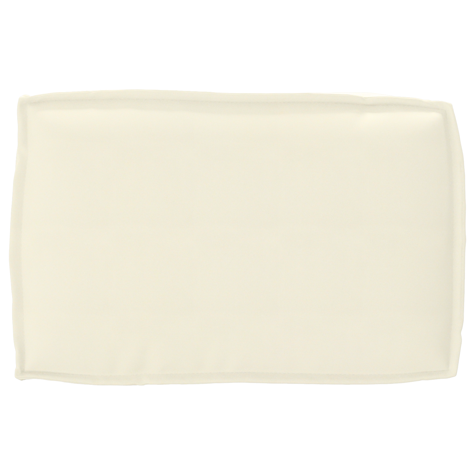 Cuscino per schienale Crema 60x40x12 cm Tessuto Oxford