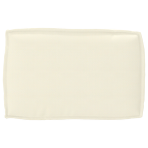 Cuscino per schienale Crema 60x40x12 cm Tessuto Oxford