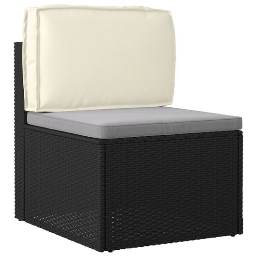 Cuscino per schienale Crema 60x40x12 cm Tessuto Oxford