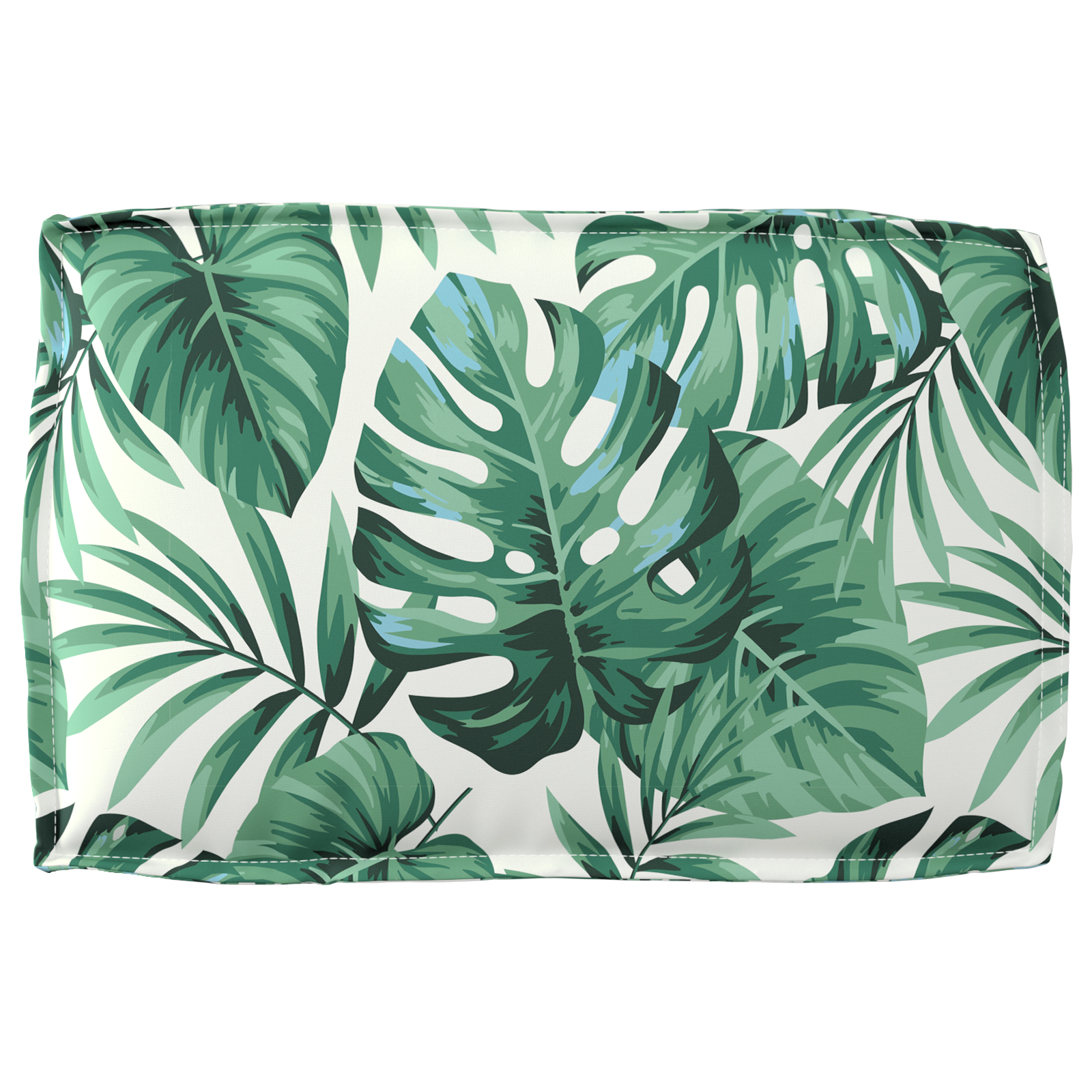 Cuscino per pallet schienale Motivo a foglie 60x40x12 cm Tessuto Oxford