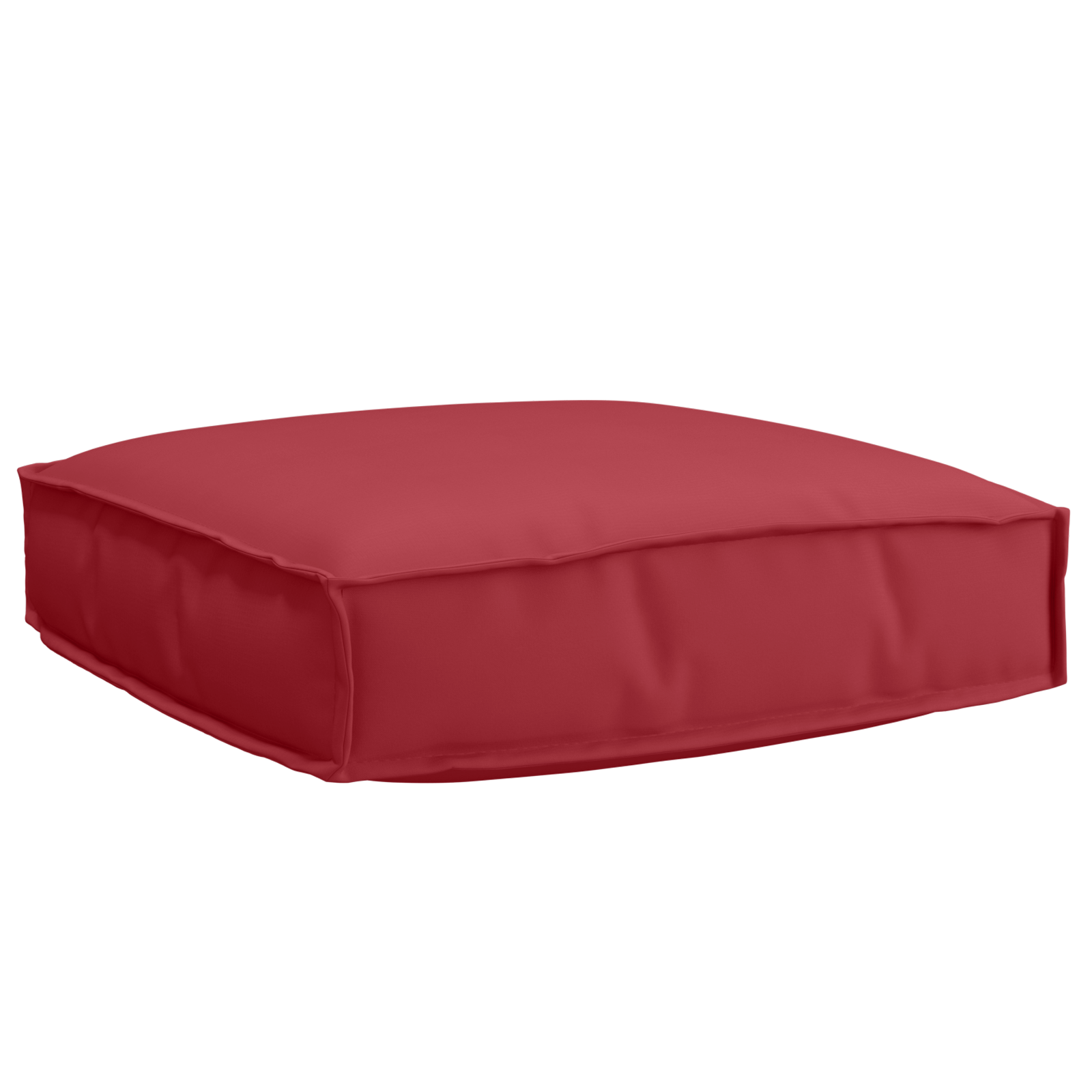 Cuscino per Pallet per Seduta Rosso Borgogna 60x60x12 cm Tessuto Oxford