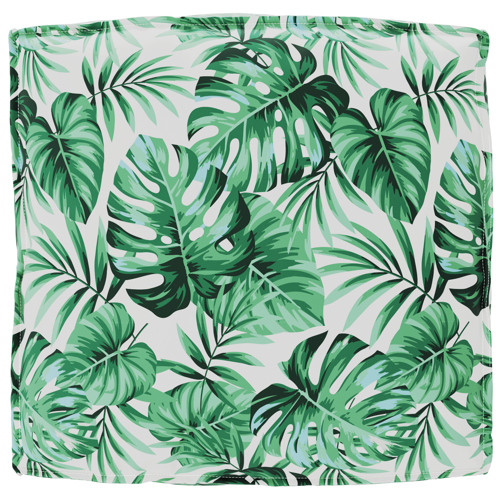 Cuscino per Pallet per Sedia con Motivo Foglia 80x80x12 cm in Tessuto Oxford