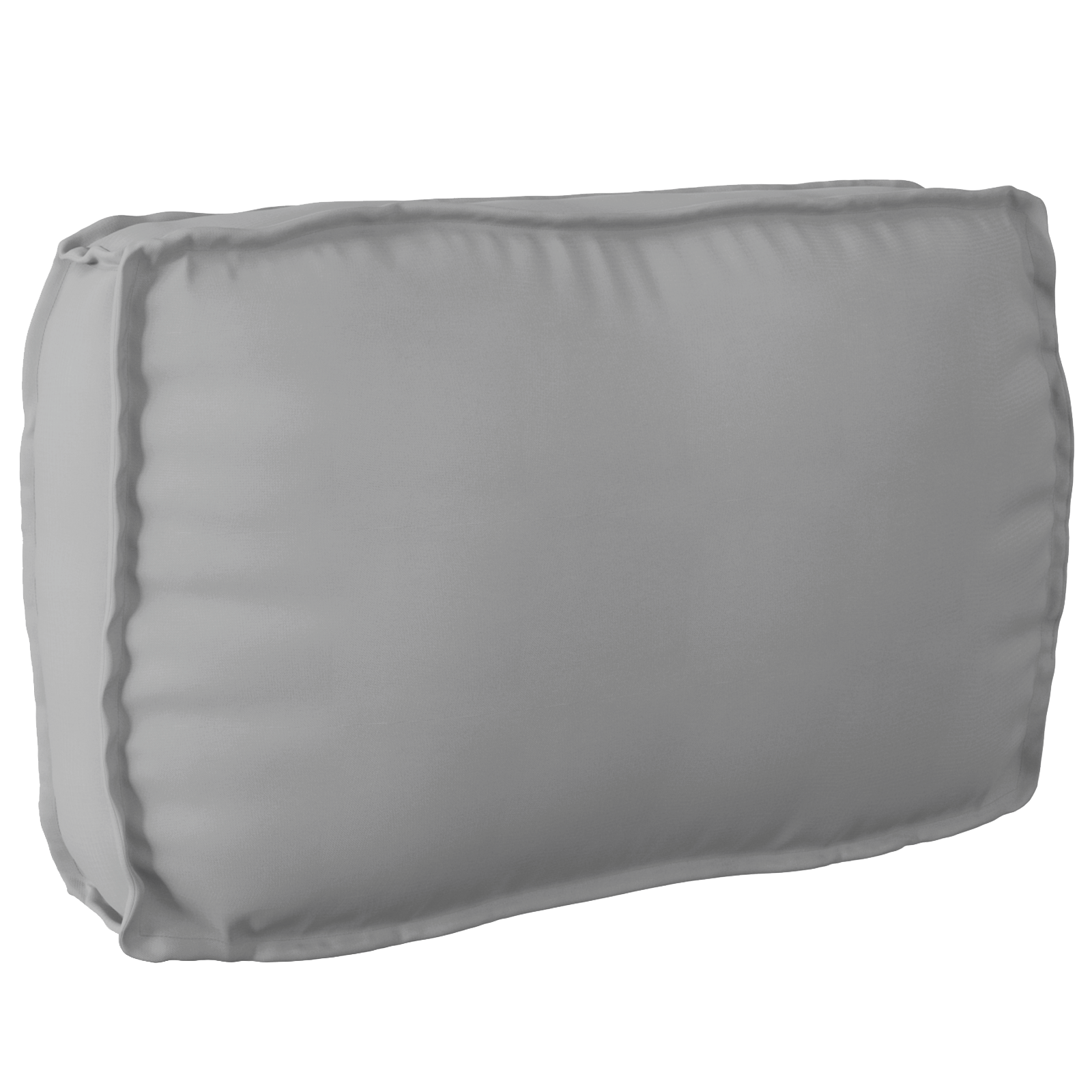 Cuscino per Pallet per Schienale Grigio 70x40x12 cm Tessuto Oxford