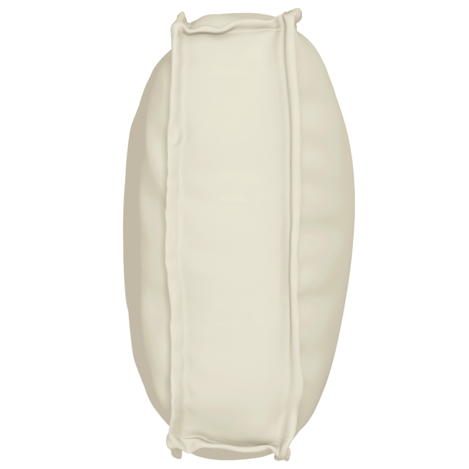 Cuscino per schienale crema 70x40x12 cm in tessuto Oxford