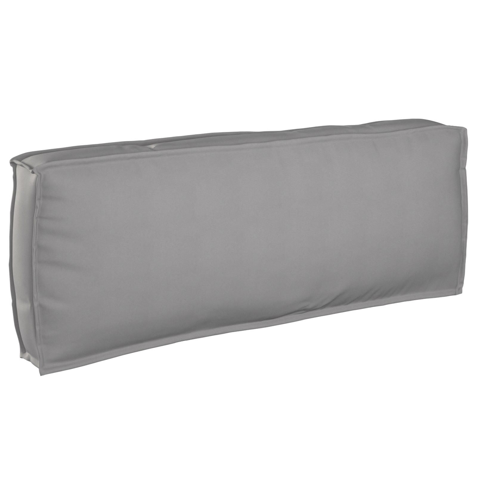 Cuscino per schienale Grigio 120x40x12 cm Tessuto Oxford