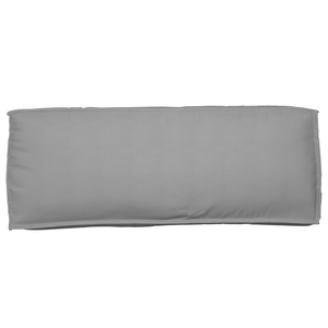 Cuscino per schienale Grigio 120x40x12 cm Tessuto Oxford