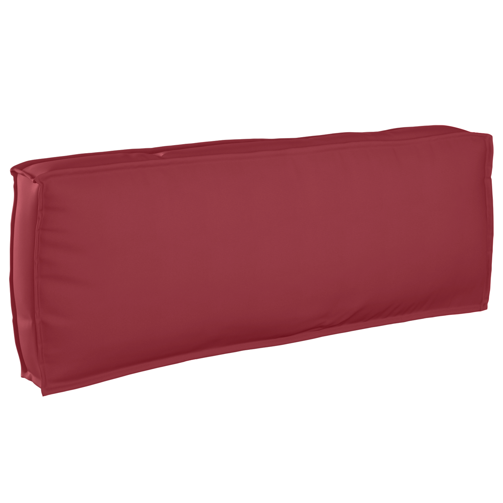 Cuscino per pallet con schienale rosso vino 120x40x12 cm tessuto Oxford
