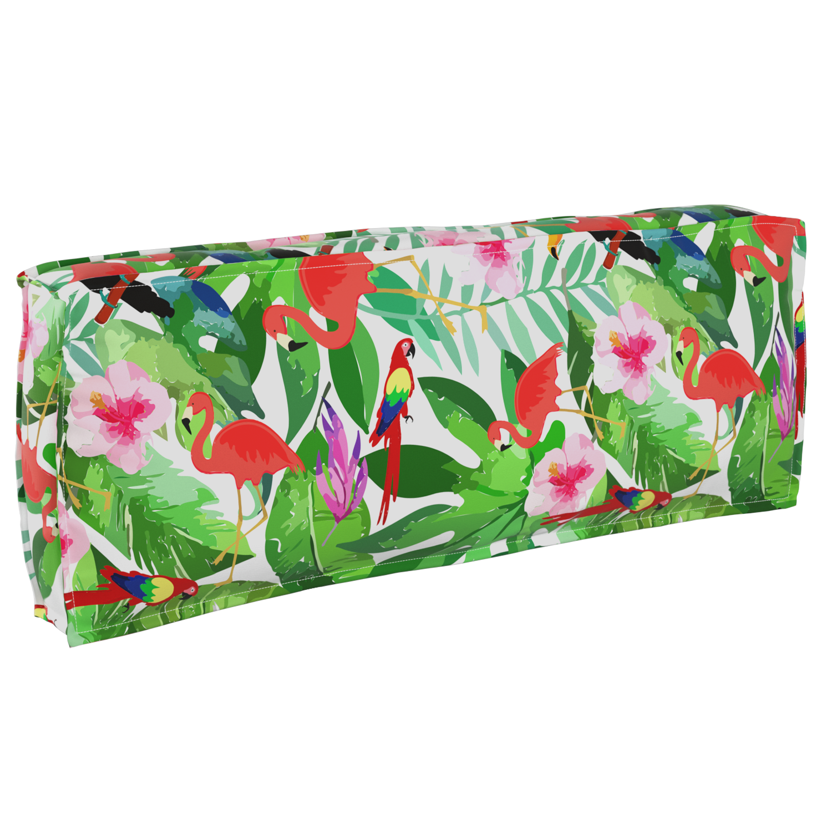 Cuscino per schienale giungla tropicale 120x40x12 cm tessuto Oxford