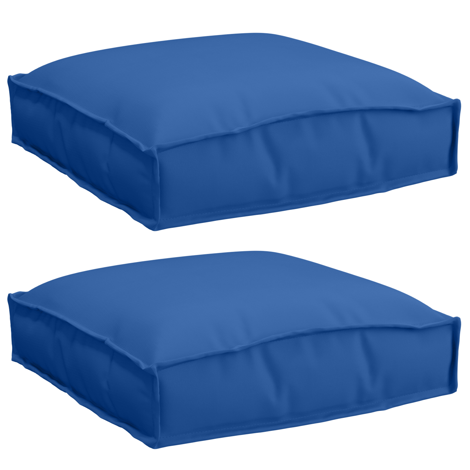 Cuscini per pallet per seduta 2 pcs Blu reale 40x40x8 cm Tessuto Oxford