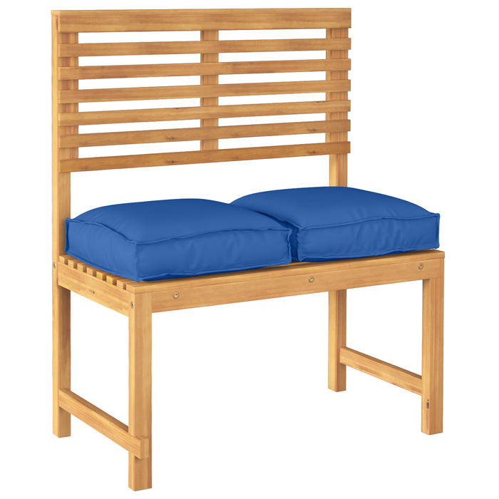 Cuscini per pallet per seduta 2 pcs Blu reale 40x40x8 cm Tessuto Oxford