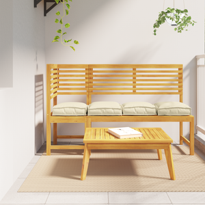 Cuscini per pallet per 4 posti Crema 40x40x8 cm Tessuto Oxford