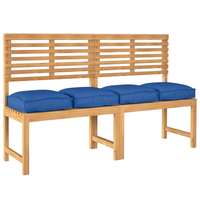 Cuscini da pallet per seduta 4 pcs Blu reale 40x40x8 cm Tessuto Oxford