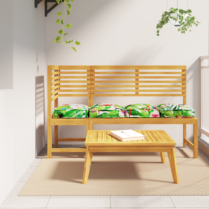 Cuscini per pallet set di 4 giungla tropicale 40x40x8 cm