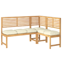 Cuscini per pallet per seduta 6 pz Crema 40x40x8 cm Tessuto Oxford