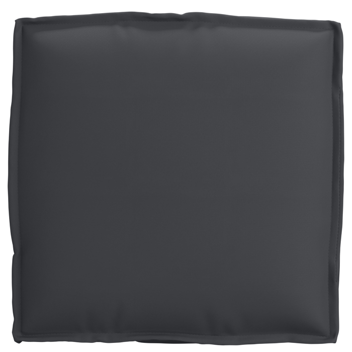 Cuscini per pallet per seduta 6 pezzi Nero 40x40x8 cm Tessuto Oxford
