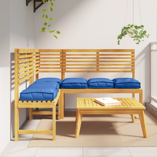 Cuscini per pallet 6 pz Blu Reale 40x40x8 cm Tessuto Oxford