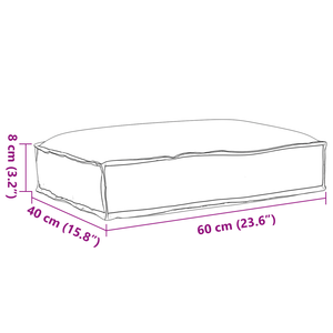 Cuscino per pallet Giungla tropicale 60x40x8 cm Poliestere