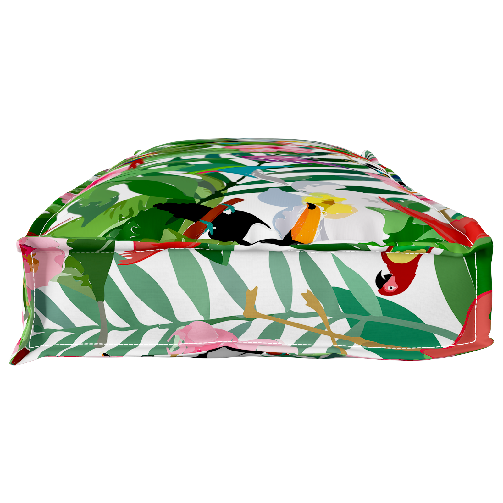 vidaXL Cuscino per panca pallet Floral Multicolore 110 x 40 x 8 cm