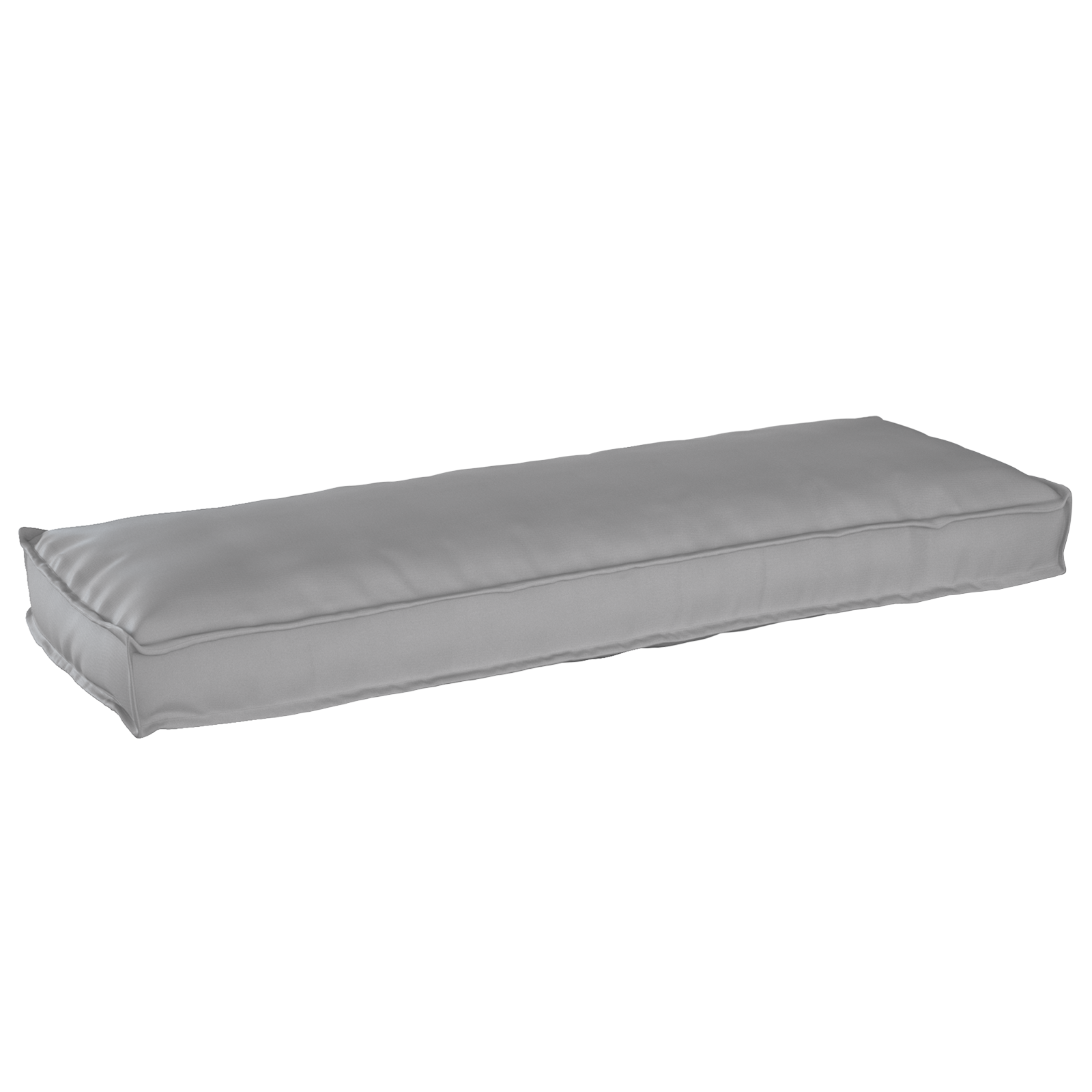 Cuscino per Pallet per Panchina Grigio 120x40x8 cm Tessuto Oxford