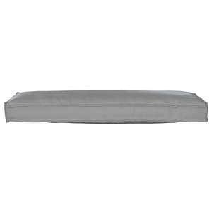 Cuscino per Pallet per Panchina Grigio 120x40x8 cm Tessuto Oxford