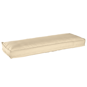Cuscino per Pallet per Panchina Beige 120x40x8 cm Tessuto Oxford