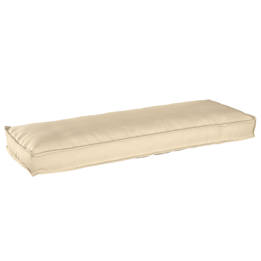 Cuscino per Pallet per Panchina Beige 120x40x8 cm Tessuto Oxford