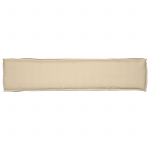 Cuscino per Pallet per Panchina Beige 180x40x8 cm Tessuto Oxford