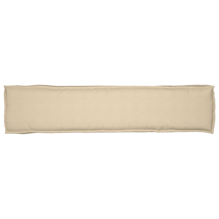 Cuscino per Pallet per Panchina Beige 180x40x8 cm Tessuto Oxford