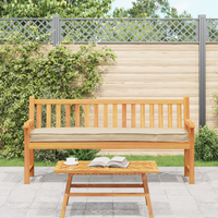 Cuscino per Pallet per Panchina Beige 180x40x8 cm Tessuto Oxford