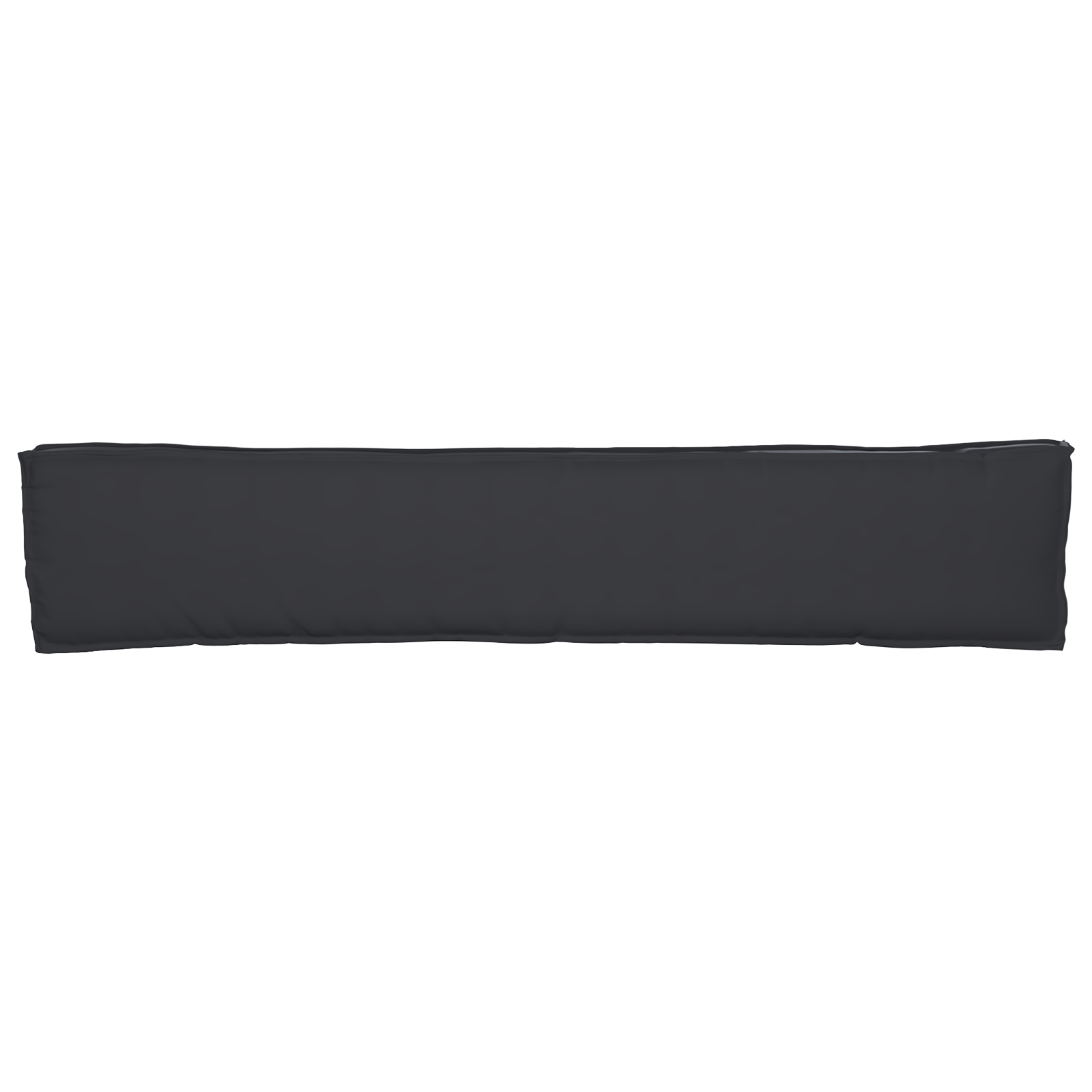 Cuscino per Panca Nero 200x40x8 cm in Tessuto Oxford