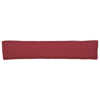 Cuscino per panca Rosso vino 200x40x8 cm Tessuto Oxford