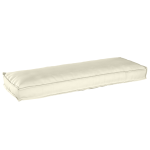 Cuscini per panca 2 pezzi Crema 120x40x8 cm Tessuto Oxford