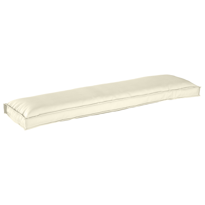 Cuscini per panca 2 pz Crema 150x40x8 cm Tessuto Oxford