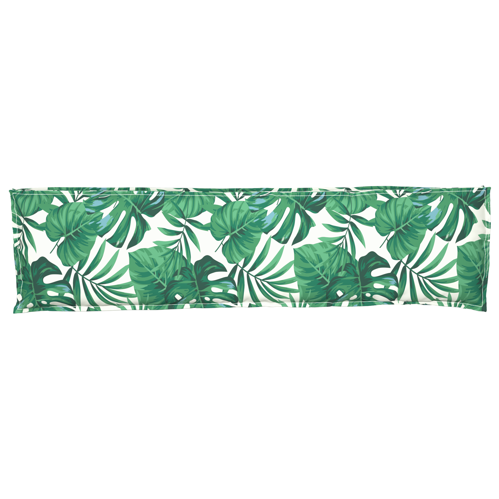 Cuscini per pallet per panca 2 pz a motivo foglia 150x40x8 cm tessuto Oxford