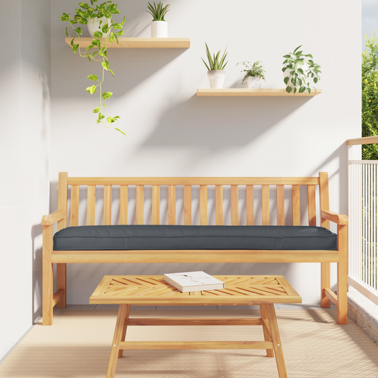 Cuscini per Panchina 2 pcs Antracite 180x40x8 cm Tessuto Oxford