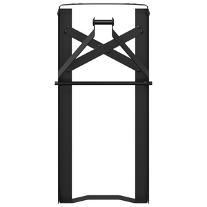 Gambe per panchina da birra 2 pcs Pieghevoli Nero Acciaio zincato