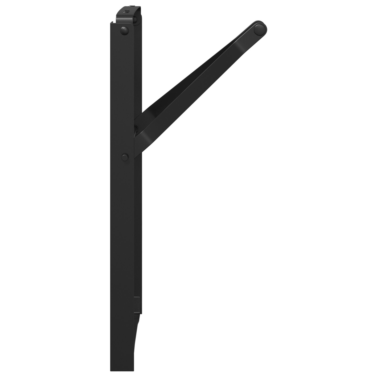 Gambe per panchina da birra 2 pcs Pieghevoli Nero Acciaio zincato