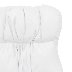 Poltrona Rilassante in Pelle Sintetica Bianca